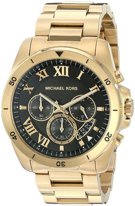 michael kors 8481|Michael Kors Men's Brecken Goldtone Chronograph Watch MK8481.